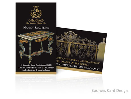 Print Design: Double sided business card