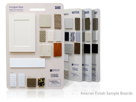 Print Design - Interior finish sample boards