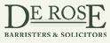 De Rose Barristers & Solicitors Promotional Material